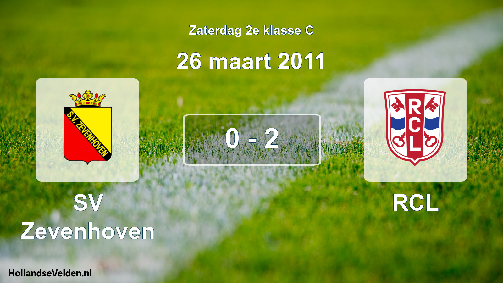 Total number of matches played: SV Zevenhoven - RCL 0 - 2 (26 March 2011)