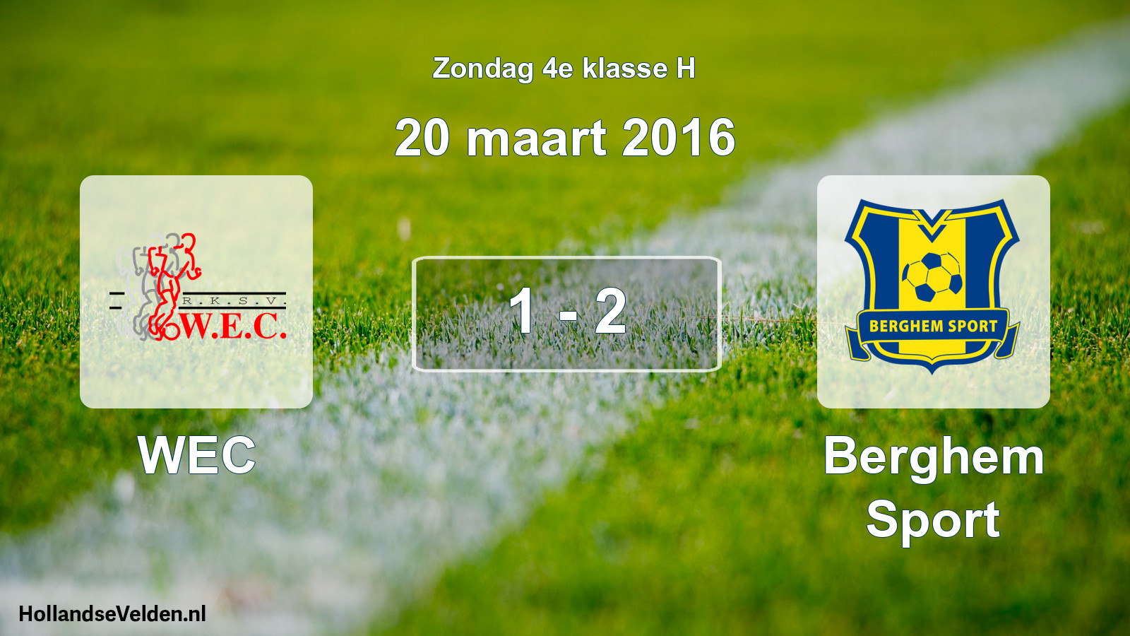 Total number of matches played: WEC - Berghem Sport 1 - 2 (20 March 2016)