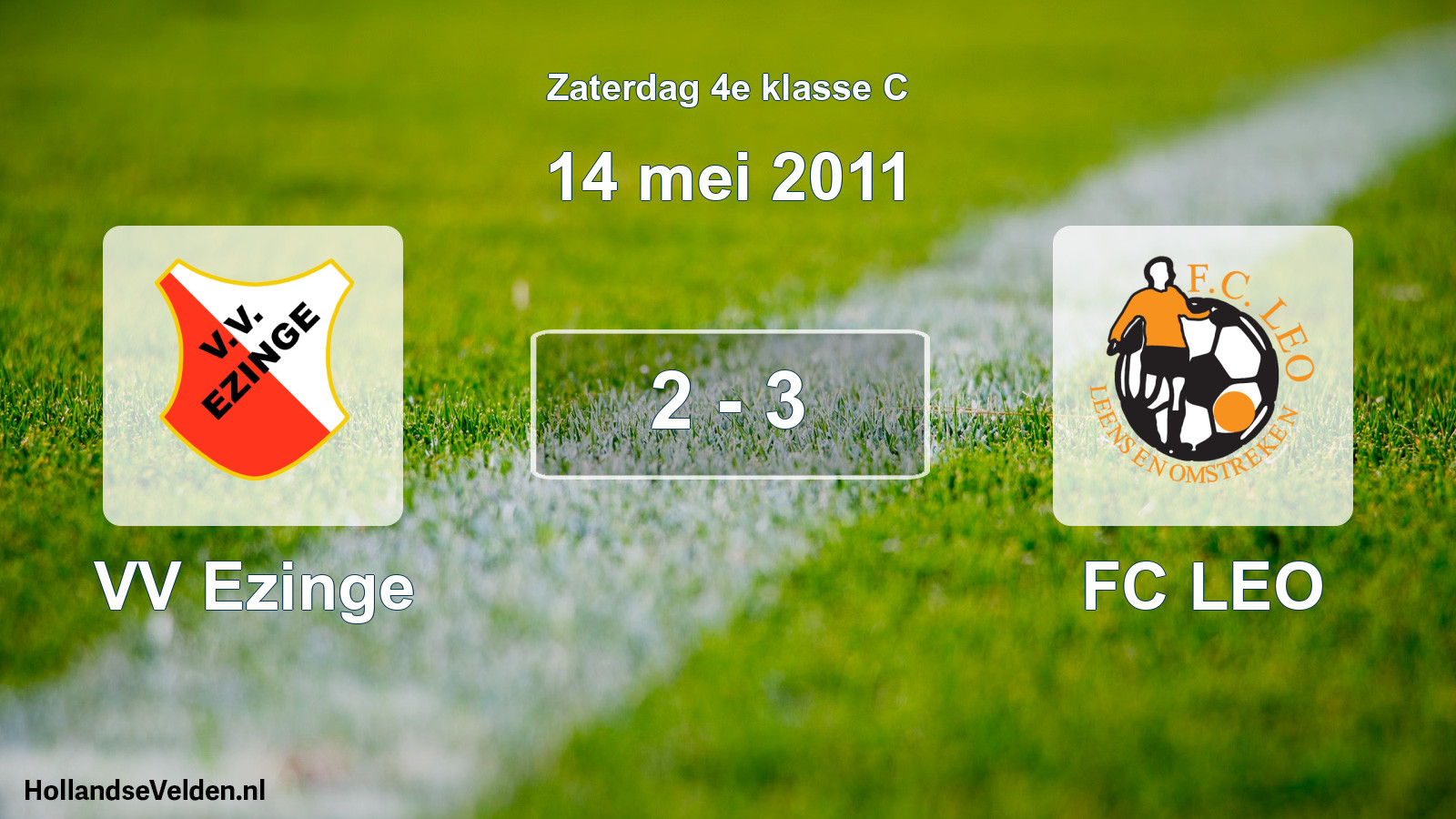 Total number of matches played: VV Ezinge - FC LEO 2 - 3 (14 May 2011)