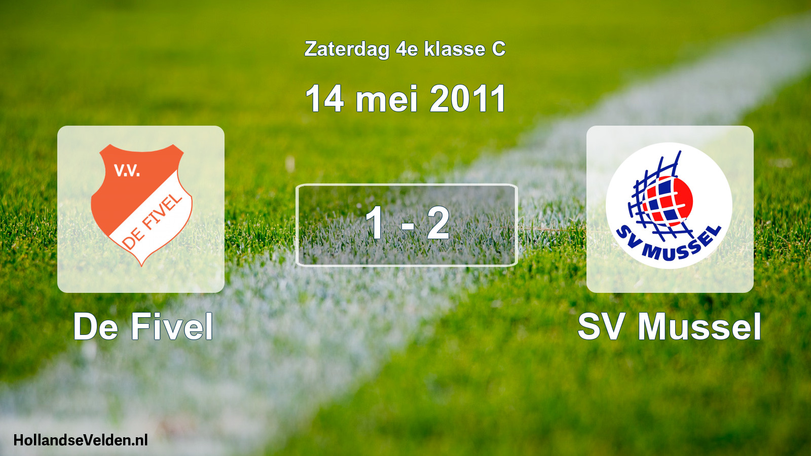 Total number of matches played: De Fivel - SV Mussel 1 - 2 (14 May 2011)