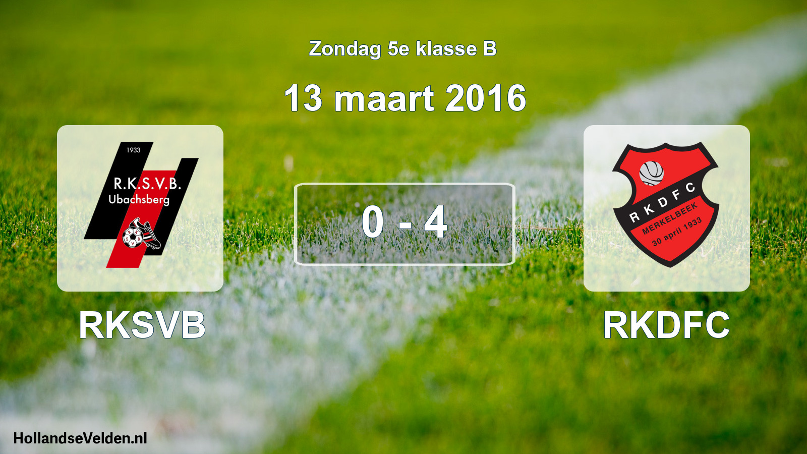 Total number of matches played: RKSVB - RKDFC 0 - 4 (13 March 2016)