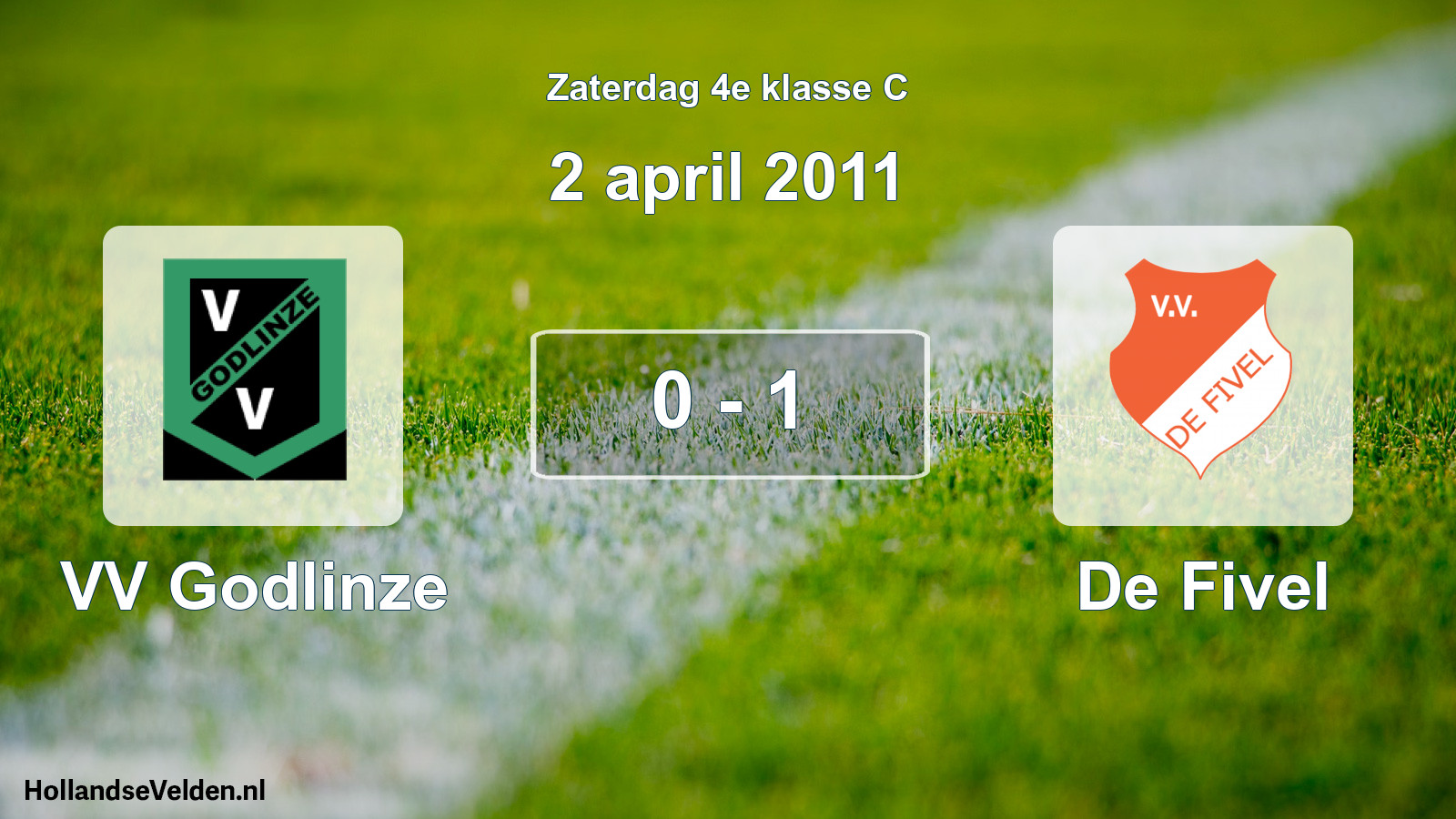 Total number of matches played: VV Godlinze - De Fivel 0 - 1 (2 April 2011)