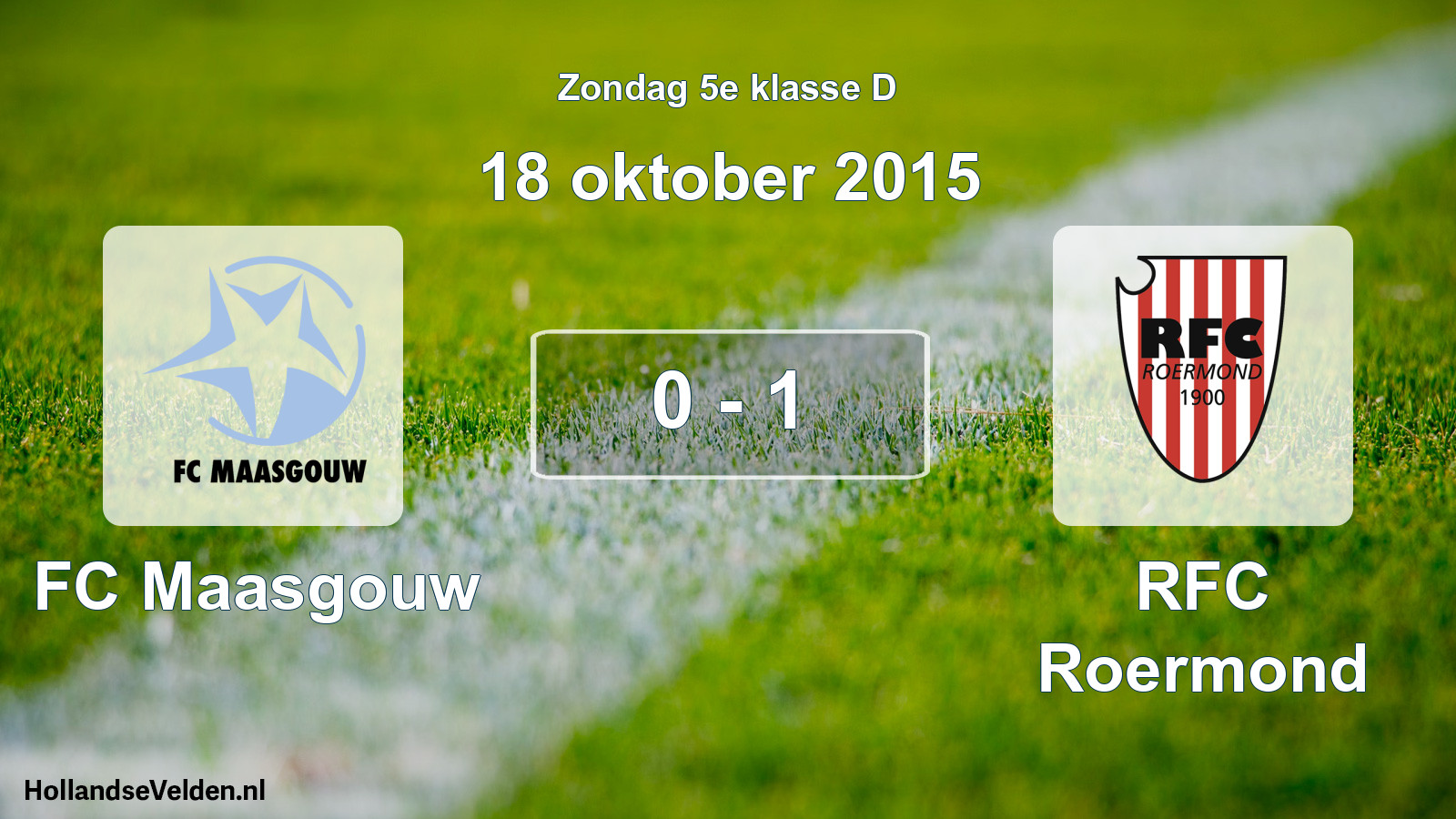 Total number of matches played: FC Maasgouw - RFC Roermond 0 - 1 (18 October 2015)