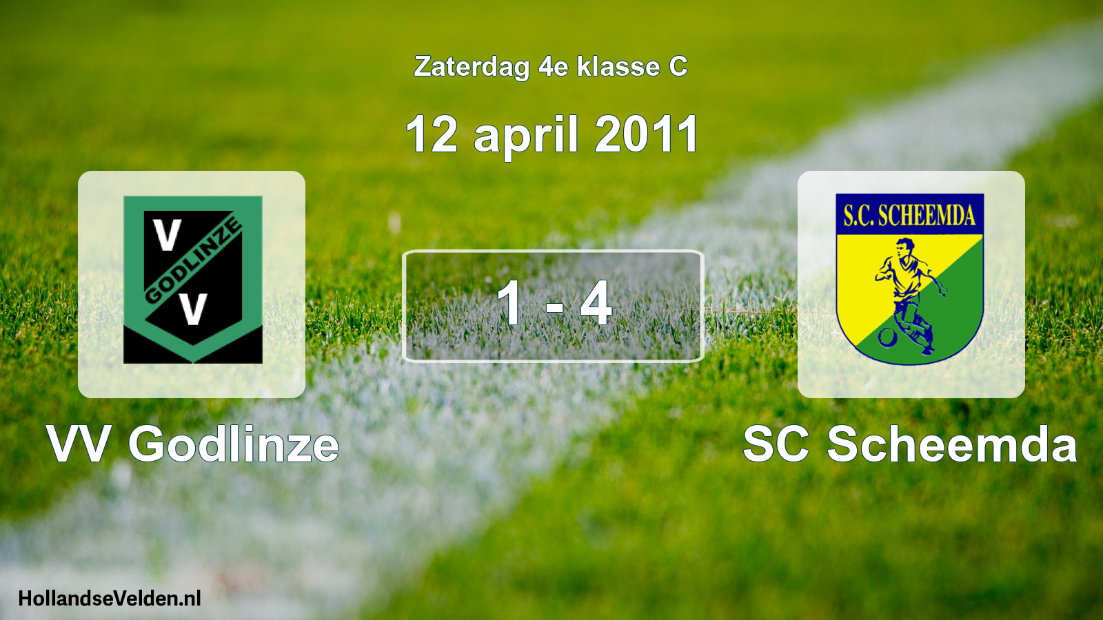 Total number of matches played: VV Godlinze - SC Scheemda 1 - 4 (12 April 2011)