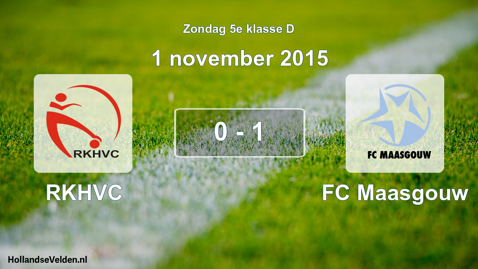 Total number of matches played: RKHVC - FC Maasgouw 0 - 1 (1 November 2015)