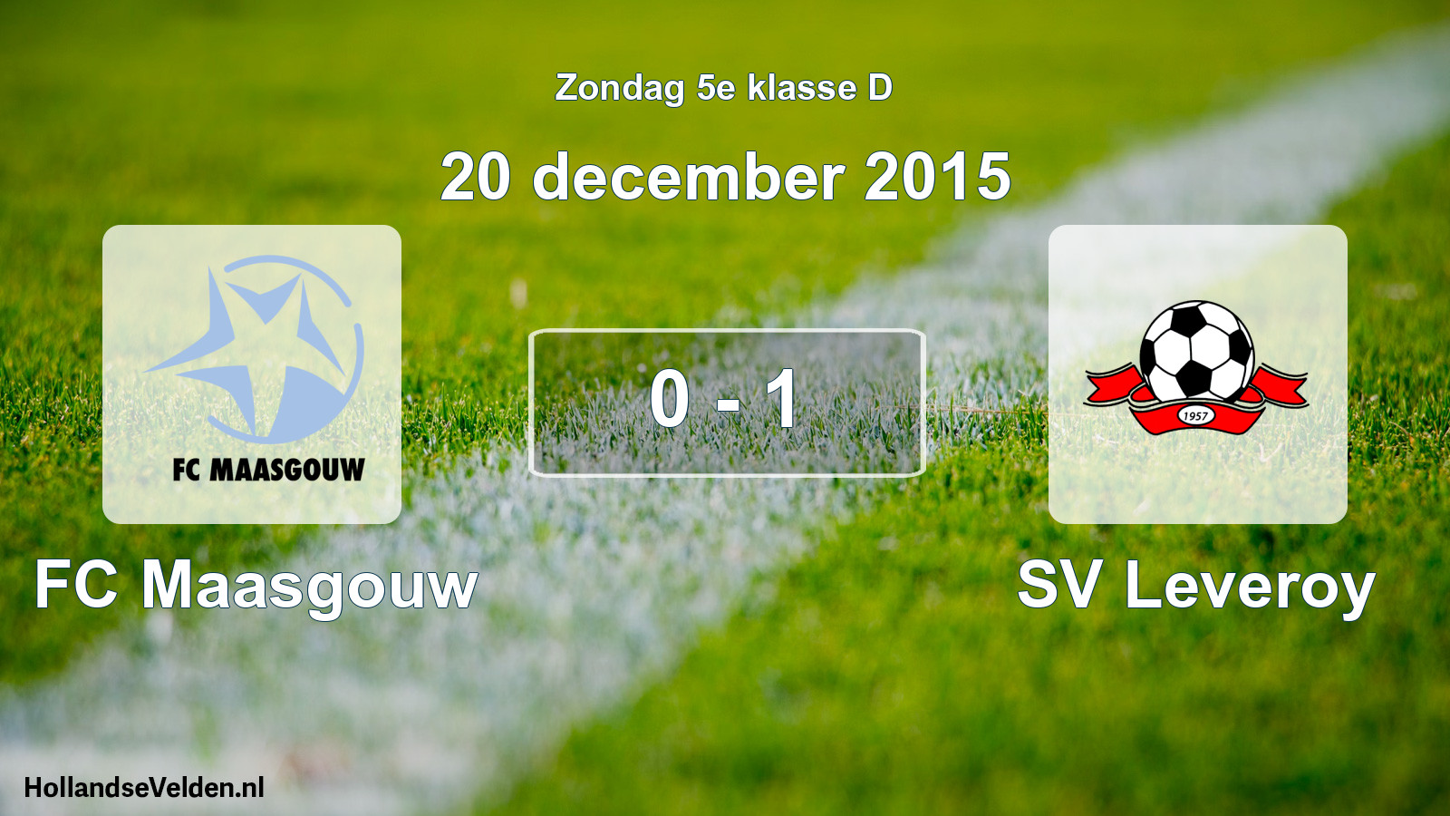 Total number of matches played: FC Maasgouw - SV Leveroy 0 - 1 (20 December 2015)