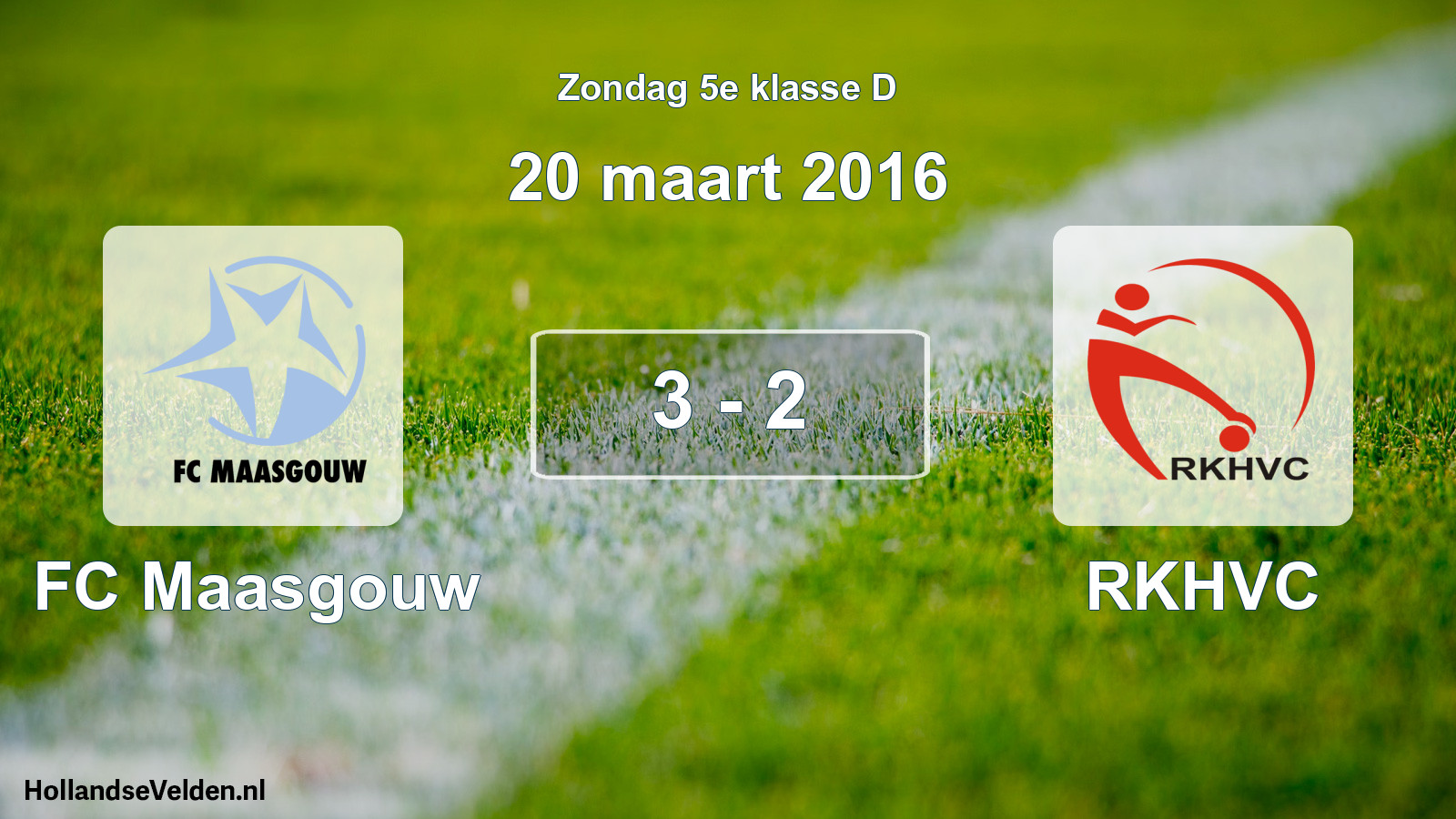 Total number of matches played: FC Maasgouw - RKHVC 3 - 2 (20 March 2016)