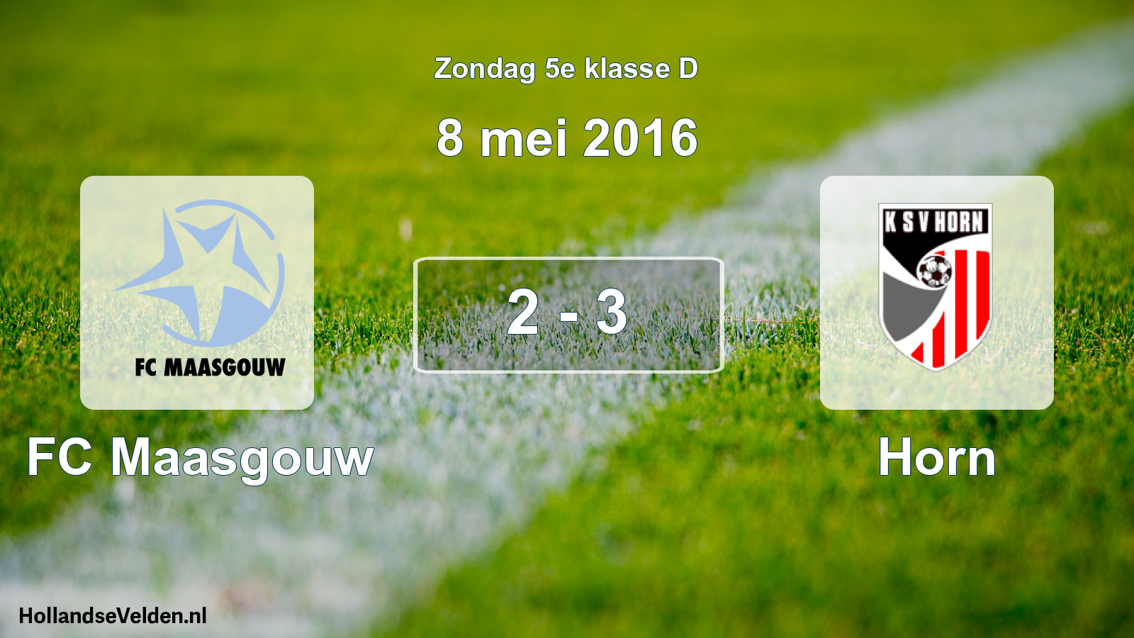 Total number of matches played: FC Maasgouw - Horn 2 - 3 (8 May 2016)