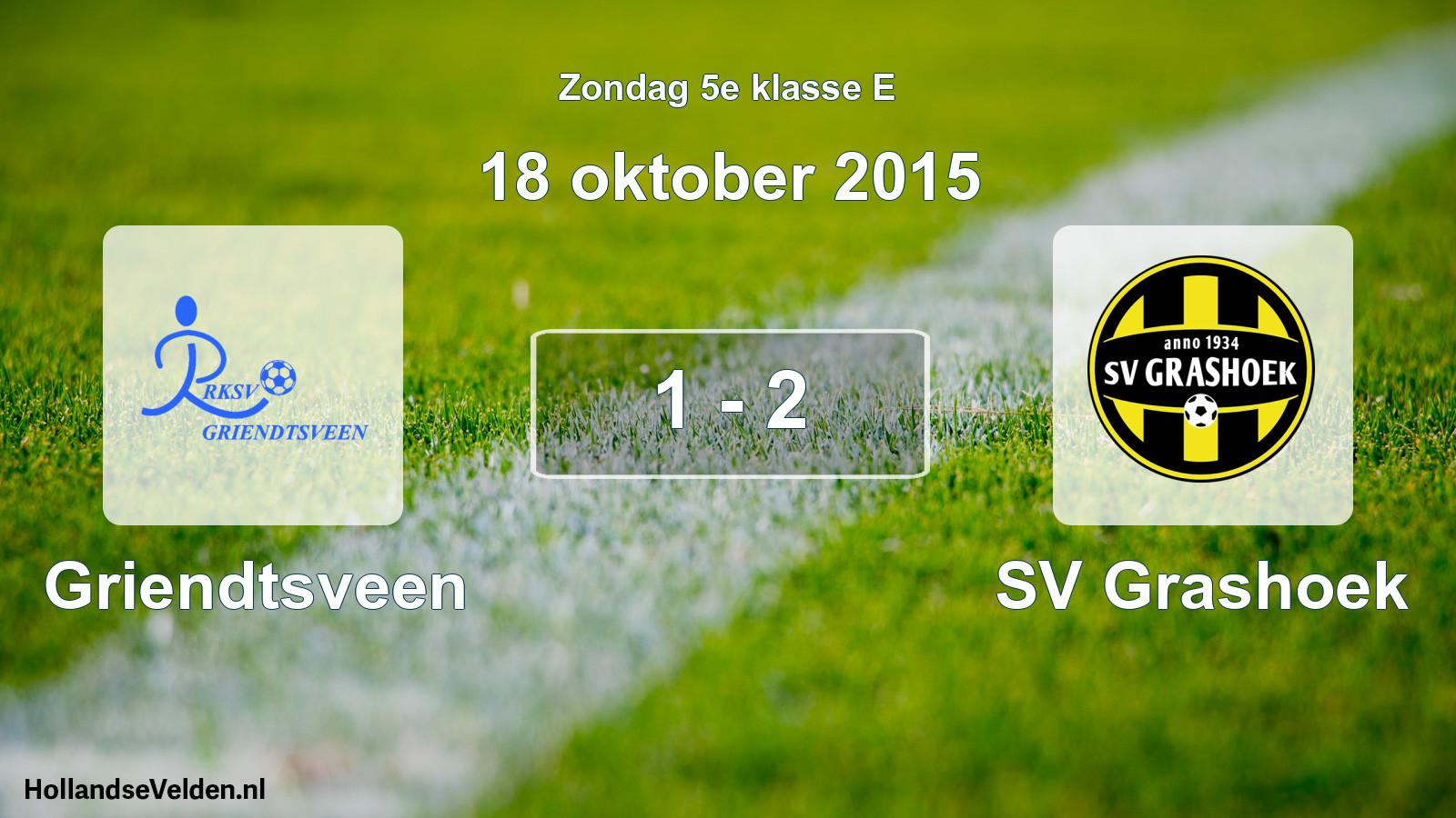 Total number of matches played: Griendtsveen - SV Grashoek 1 - 2 (18 October 2015)