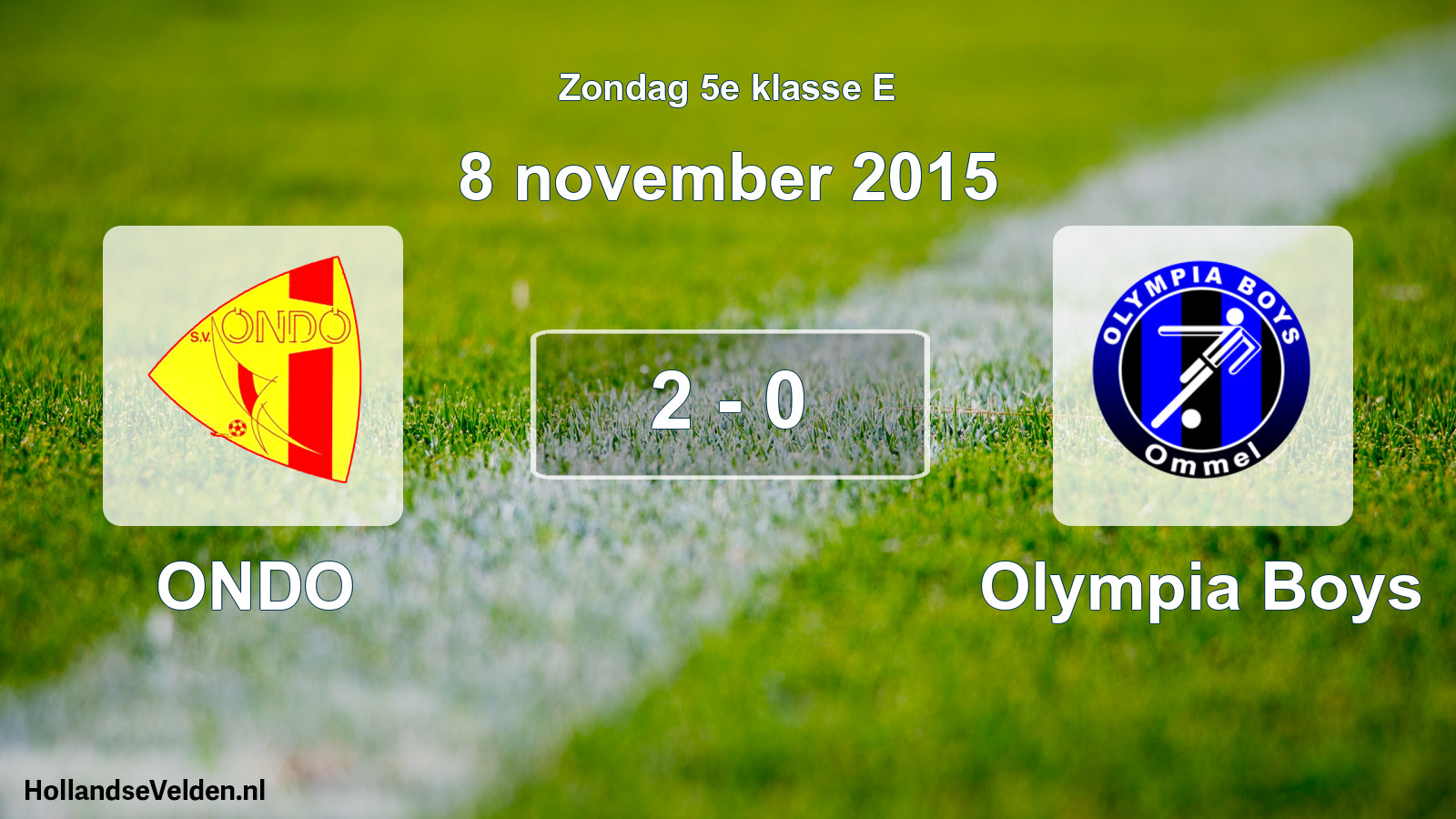 Total number of matches played: ONDO - Olympia Boys 2 - 0 (8 November 2015)