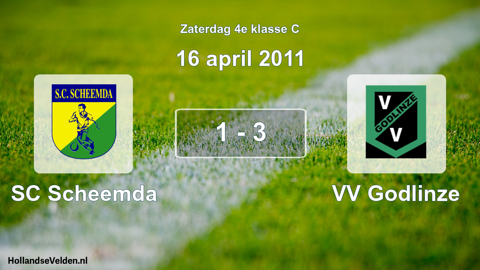 Total number of matches played: SC Scheemda - VV Godlinze 1 - 3 (16 April 2011)
