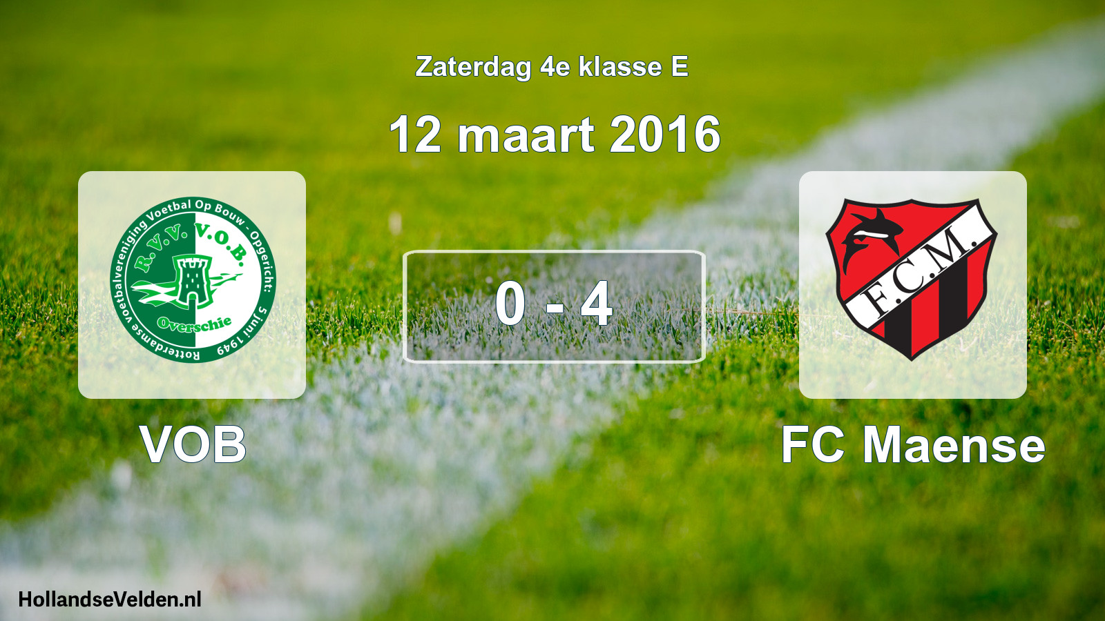 Total number of matches played: VOB - FC Maense 0 - 4 (12 March 2016)