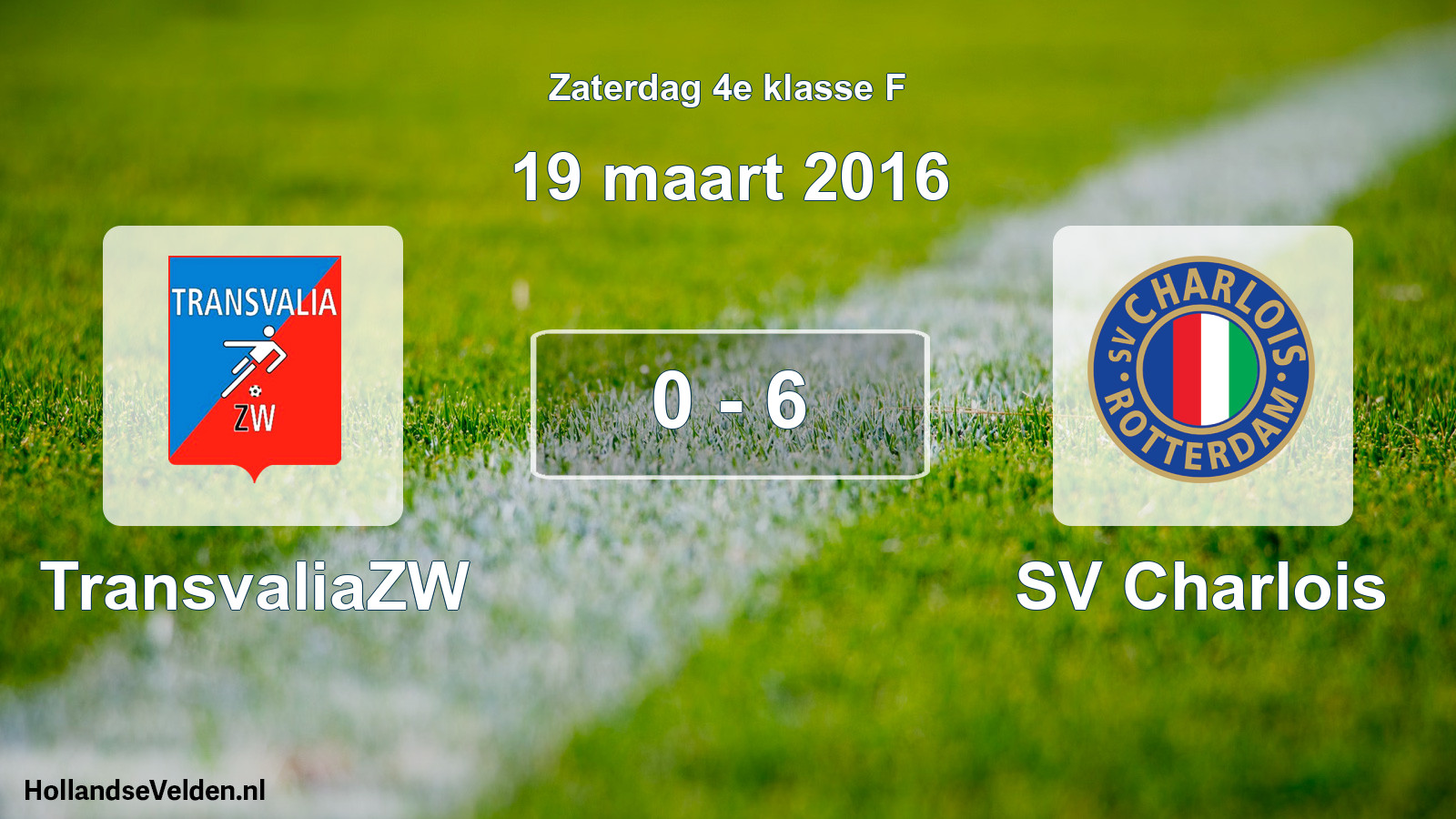 Total number of matches played: TransvaliaZW - SV Charlois 0 - 6 (19 March 2016)