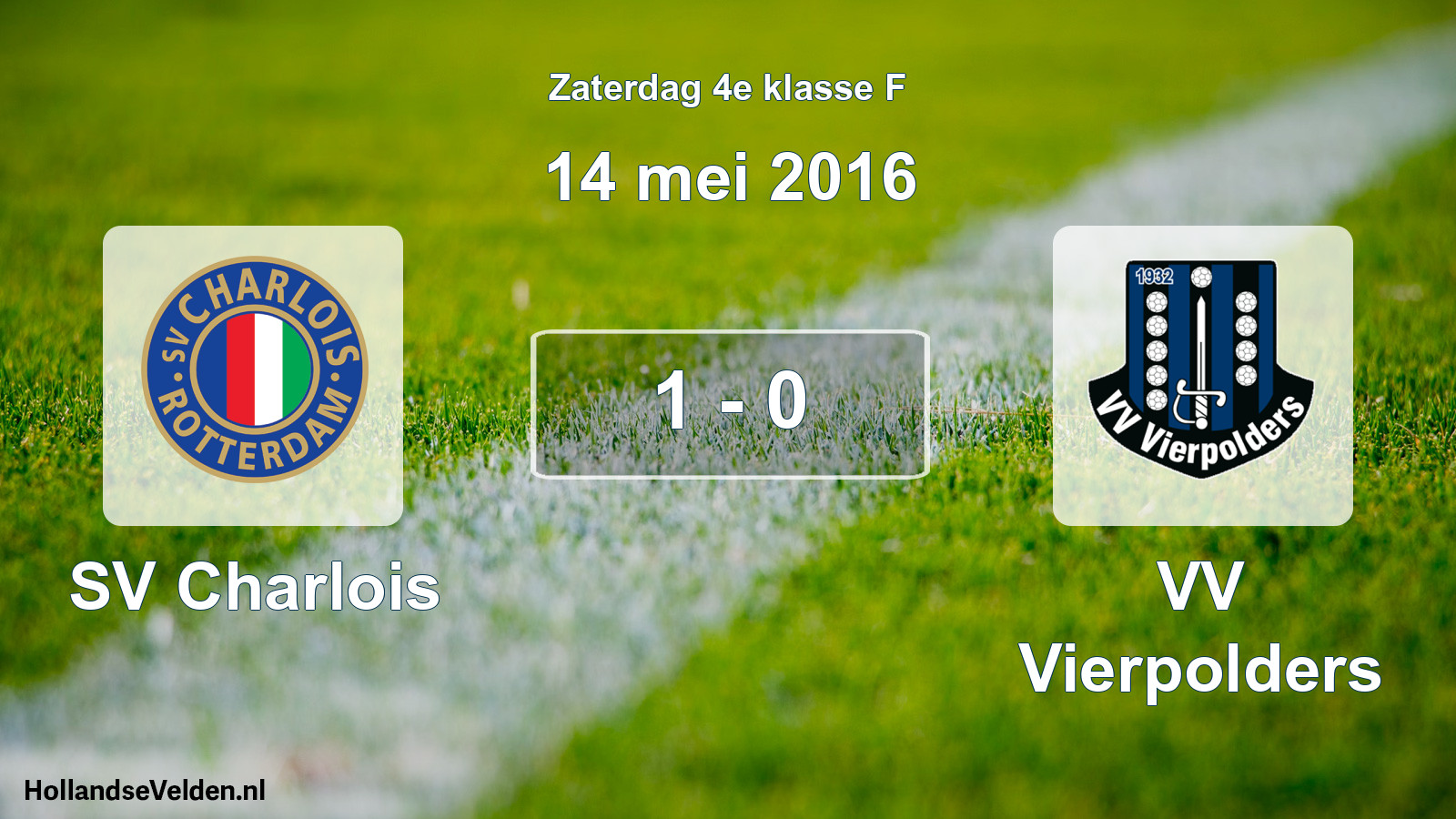 Total number of matches played: SV Charlois - VV Vierpolders 1 - 0 (14 May 2016)