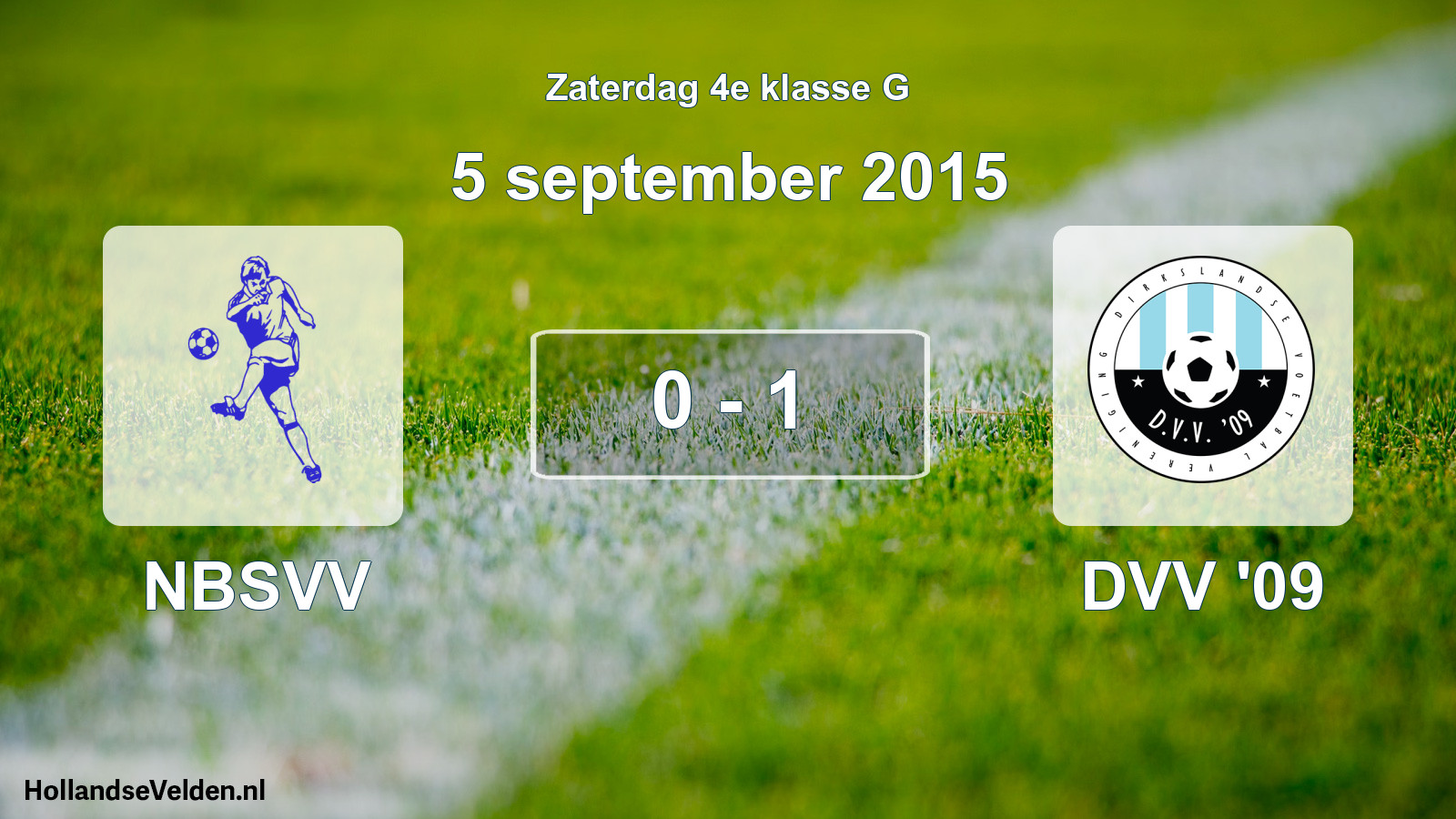 Total number of matches played: NBSVV - DVV '09 0 - 1 (5 September 2015)