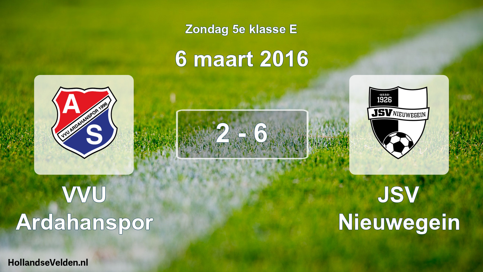 Total number of matches played: VVU Ardahanspor - JSV Nieuwegein 2 - 6 (6 March 2016)