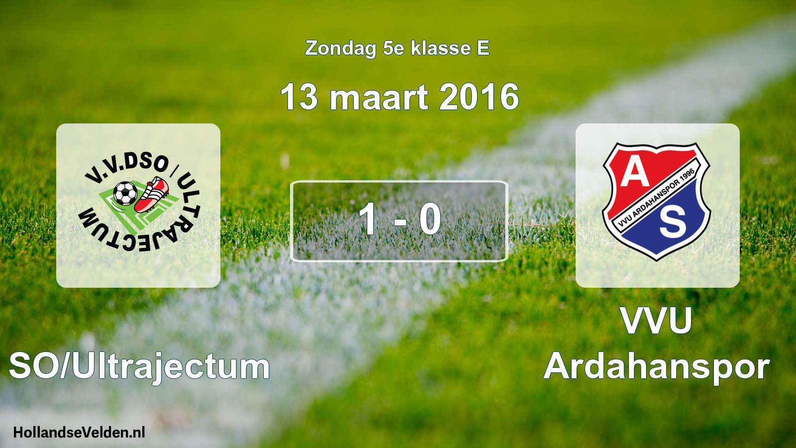 Total number of matches played: DSO/Ultrajectum - VVU Ardahanspor 1 - 0 (13 March 2016)