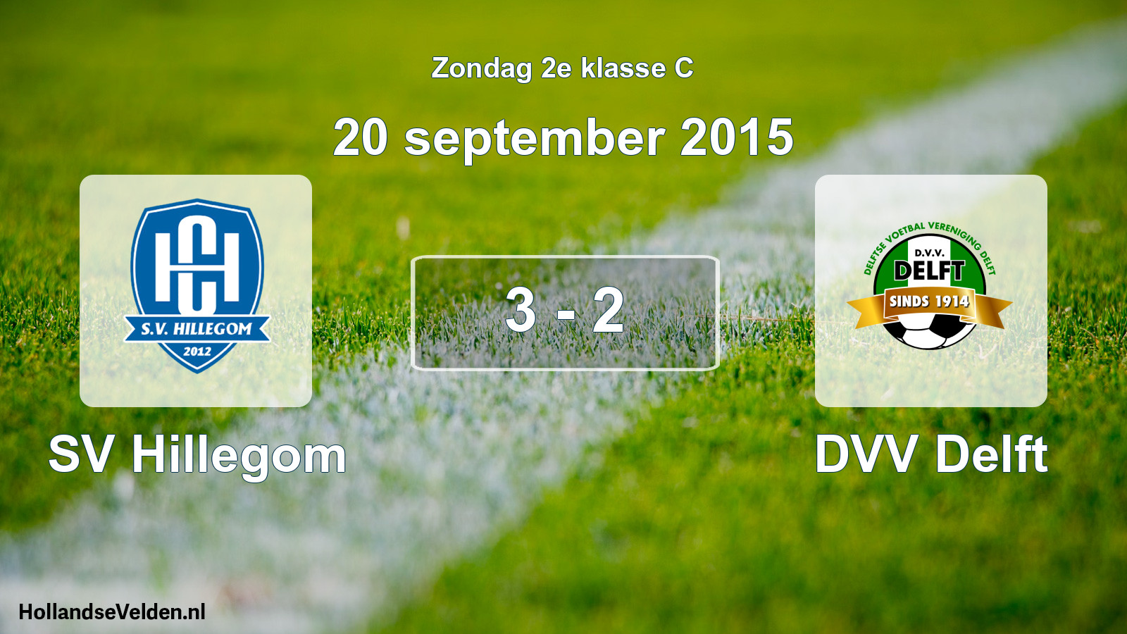 Total number of matches played: SV Hillegom - DVV Delft 3 - 2 (20 September 2015)