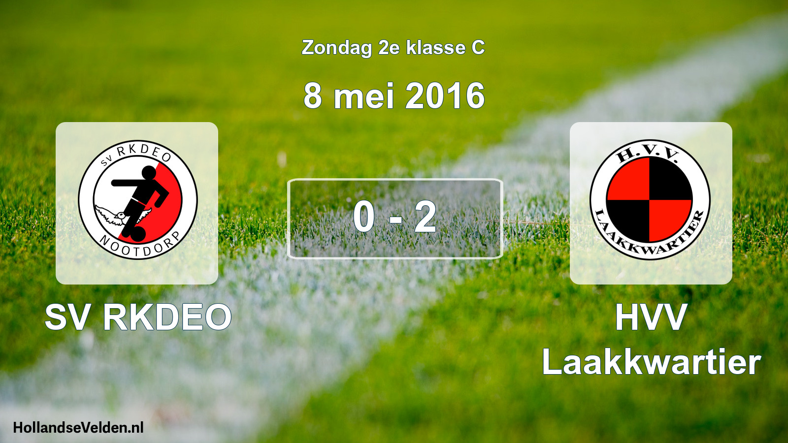 Total number of matches played: SV RKDEO - HVV Laakkwartier 0 - 2 (8 May 2016)