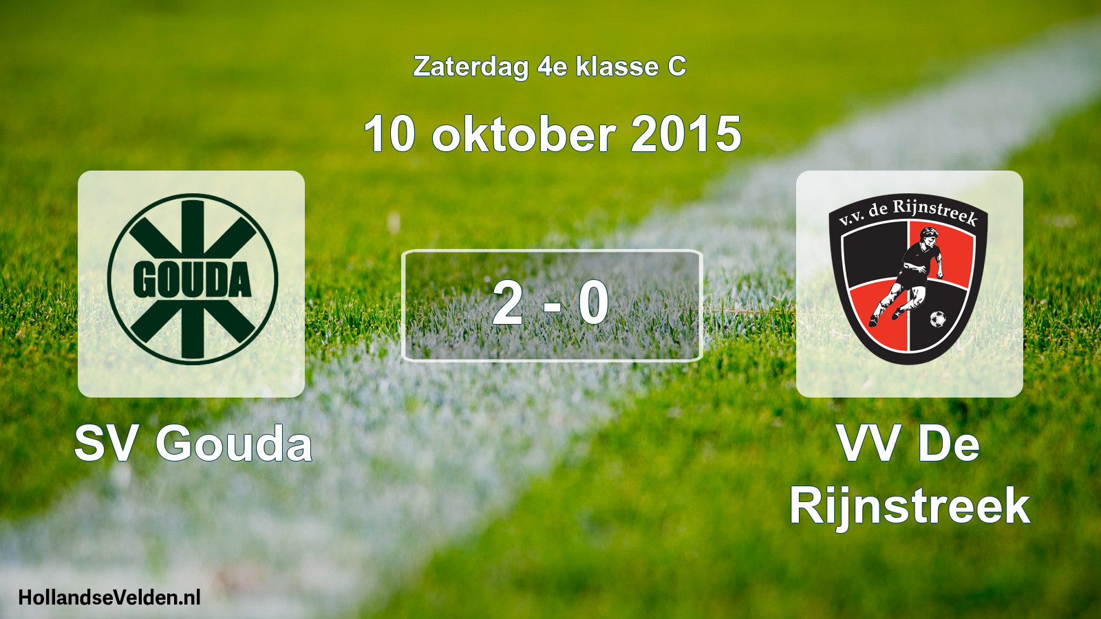 Total number of matches played: SV Gouda - VV De Rijnstreek 2 - 0 (10 October 2015)