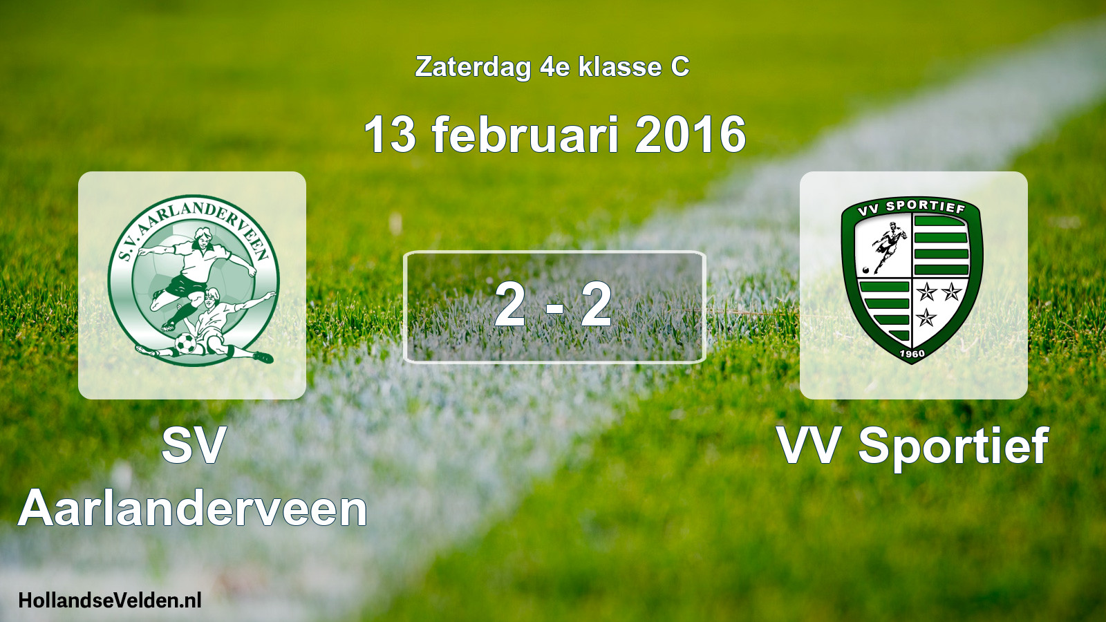 Total number of matches played: SV Aarlanderveen - VV Sportief 2 - 2 (13 February 2016)