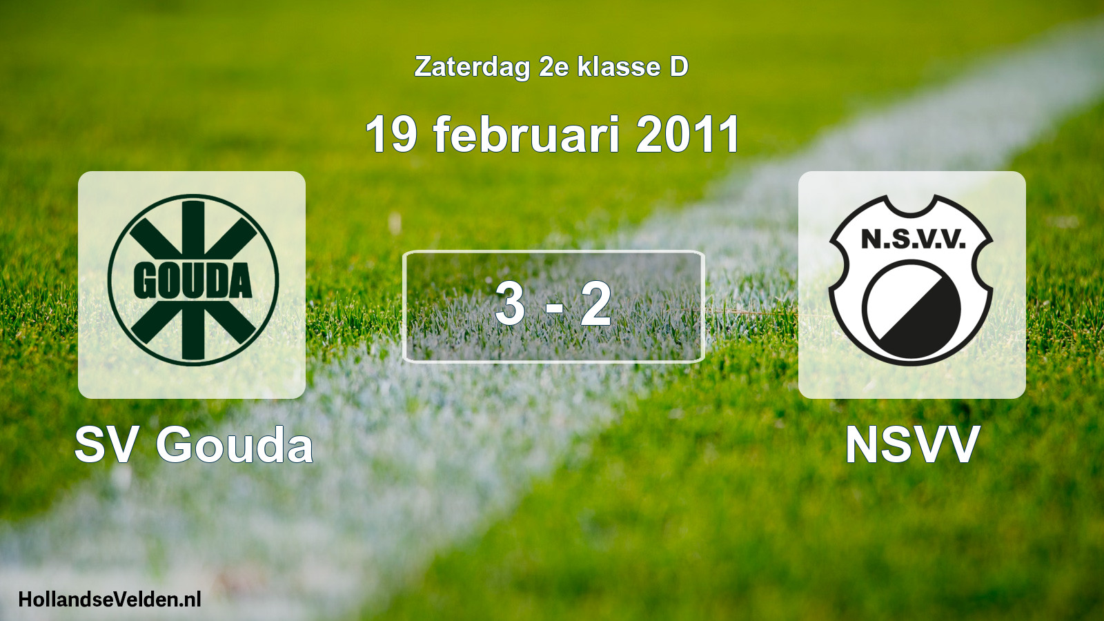 Total number of matches played: SV Gouda - NSVV 3 - 2 (19 February 2011)