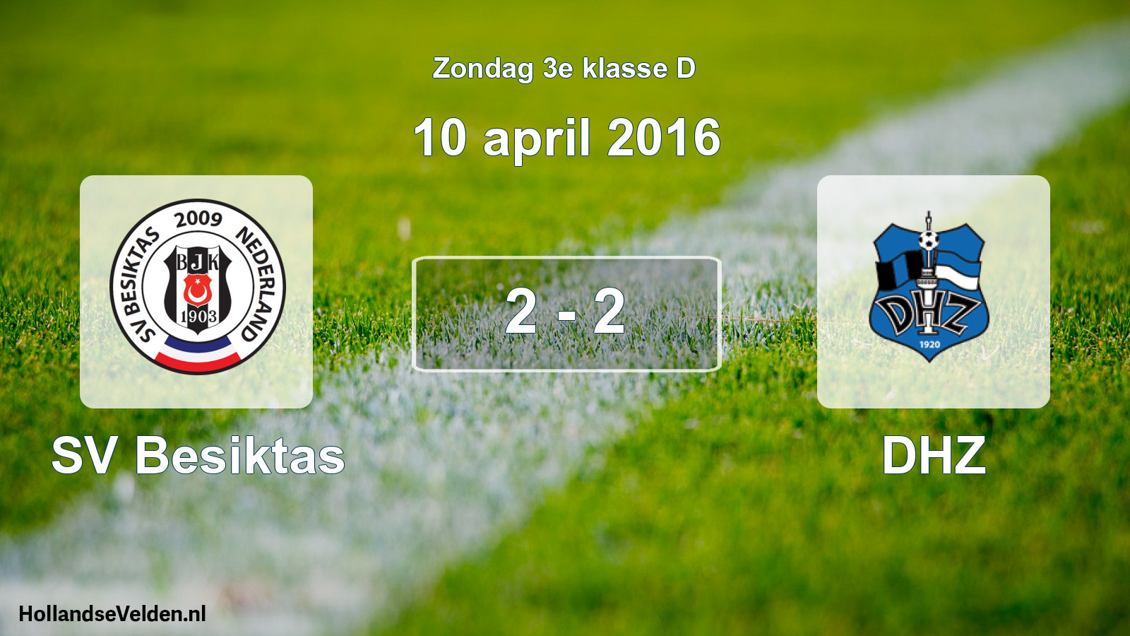 Total number of matches played: SV Besiktas - DHZ 2 - 2 (10 April 2016)