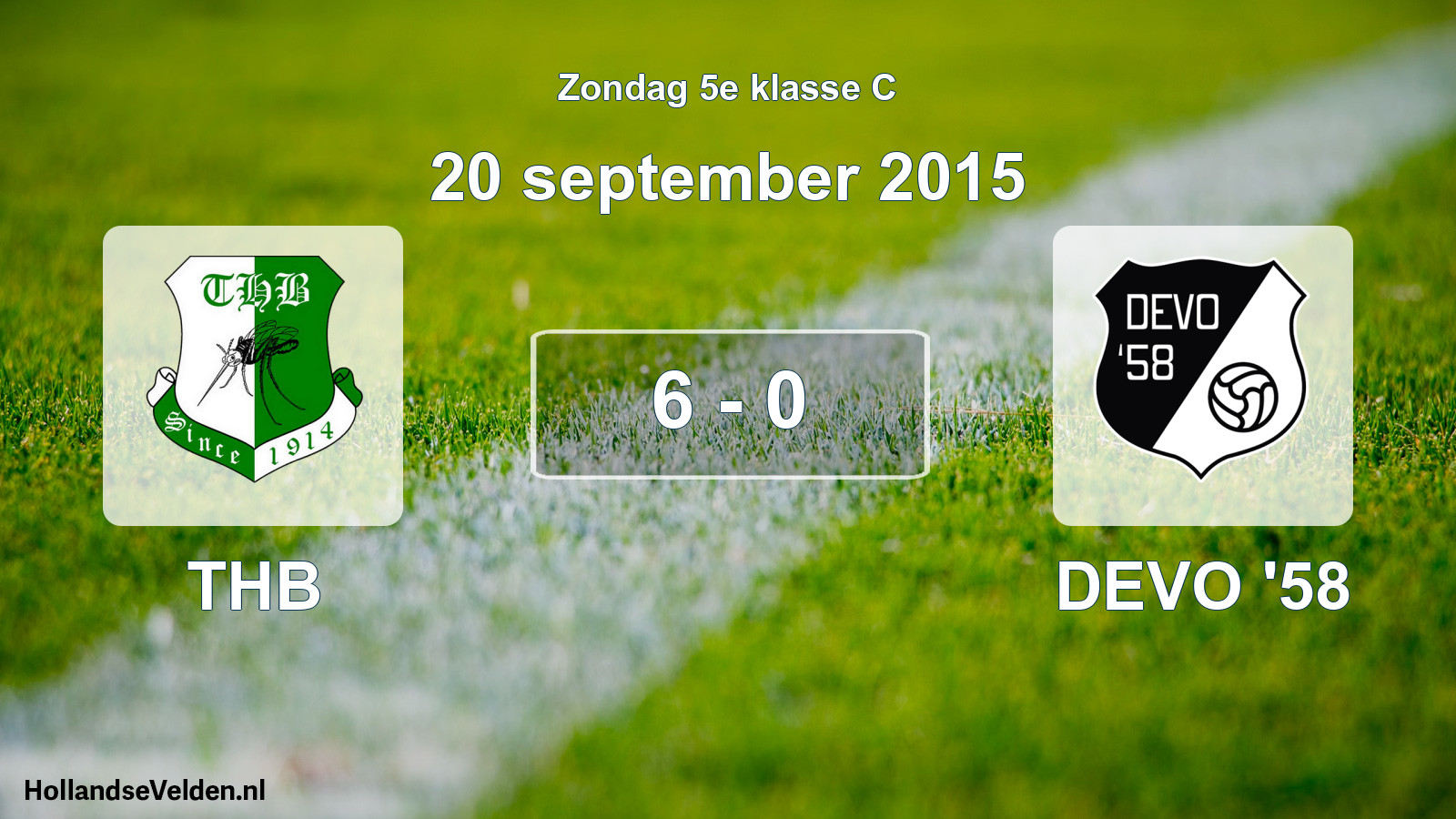 Total number of matches played: THB - DEVO '58 6 - 0 (20 September 2015)
