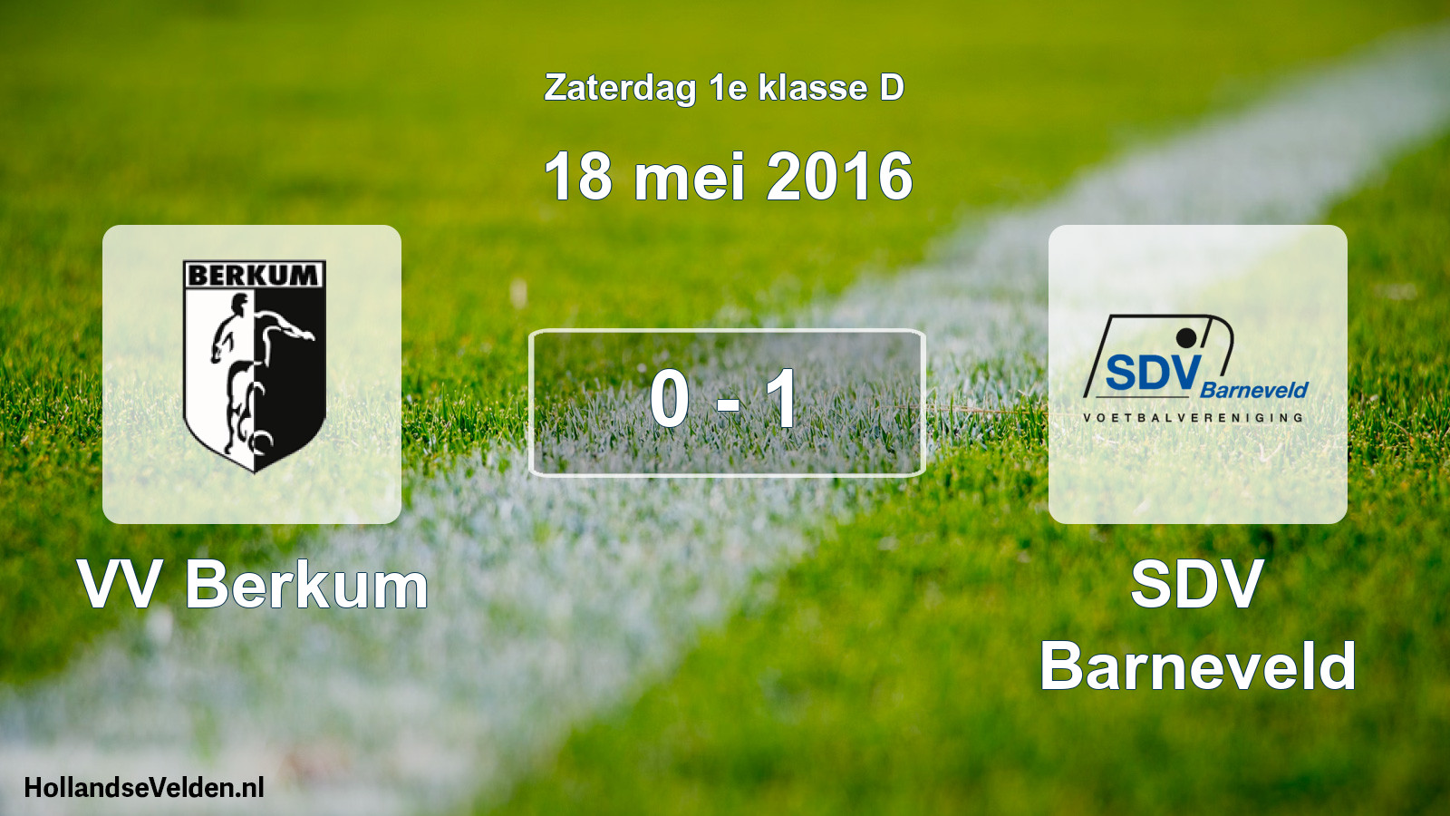 Total number of matches played: VV Berkum - SDV Barneveld 0 - 1 (18 May 2016)