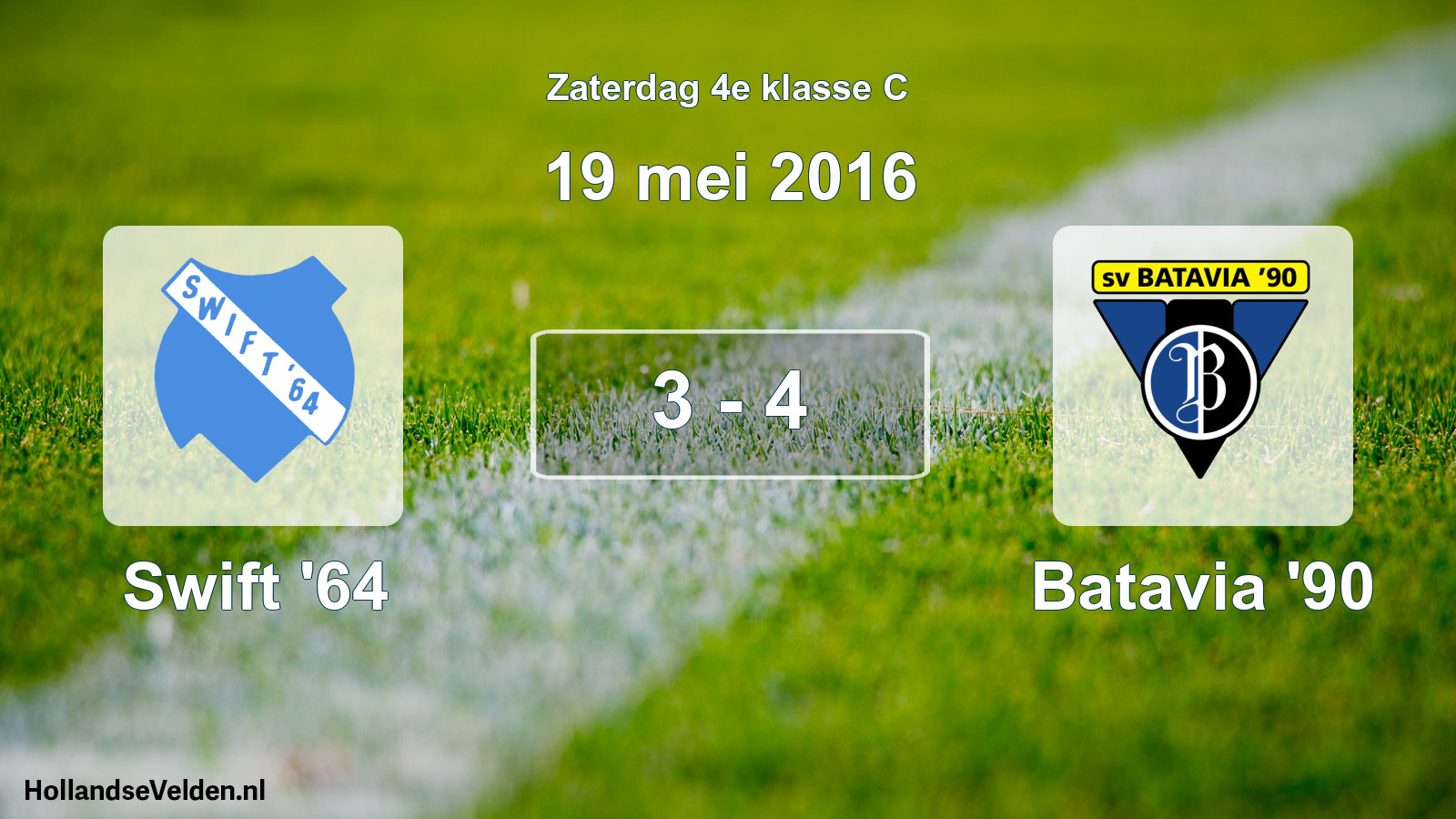 Total number of matches played: Swift '64 - Batavia '90 3 - 4 (19 May 2016)