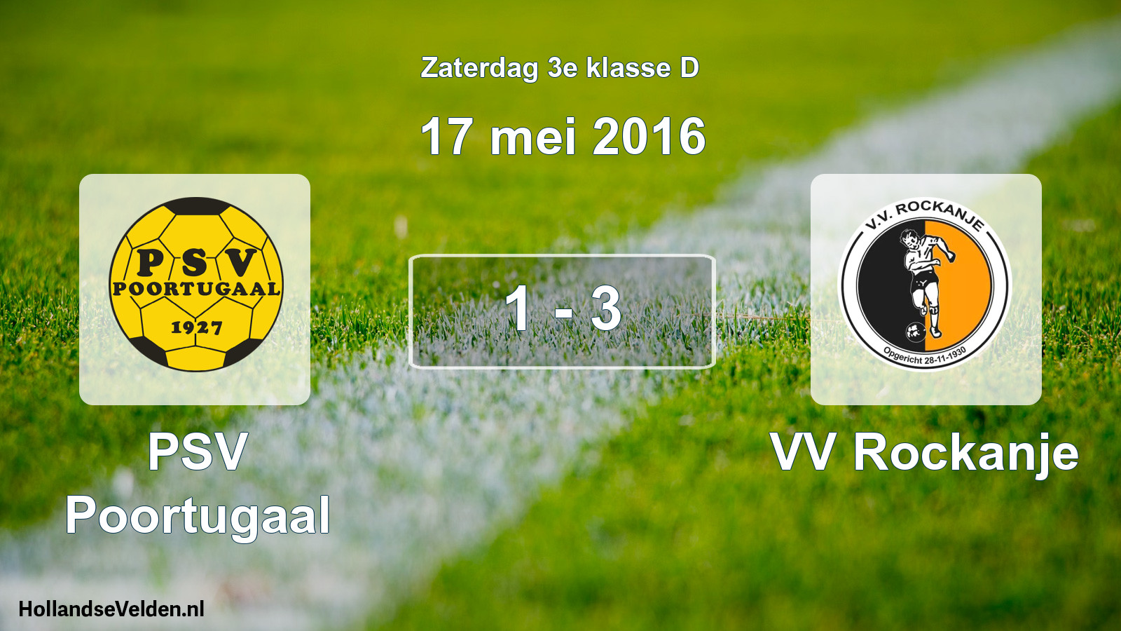 Total number of matches played: PSV Poortugaal - VV Rockanje 1 - 3 (17 May 2016)