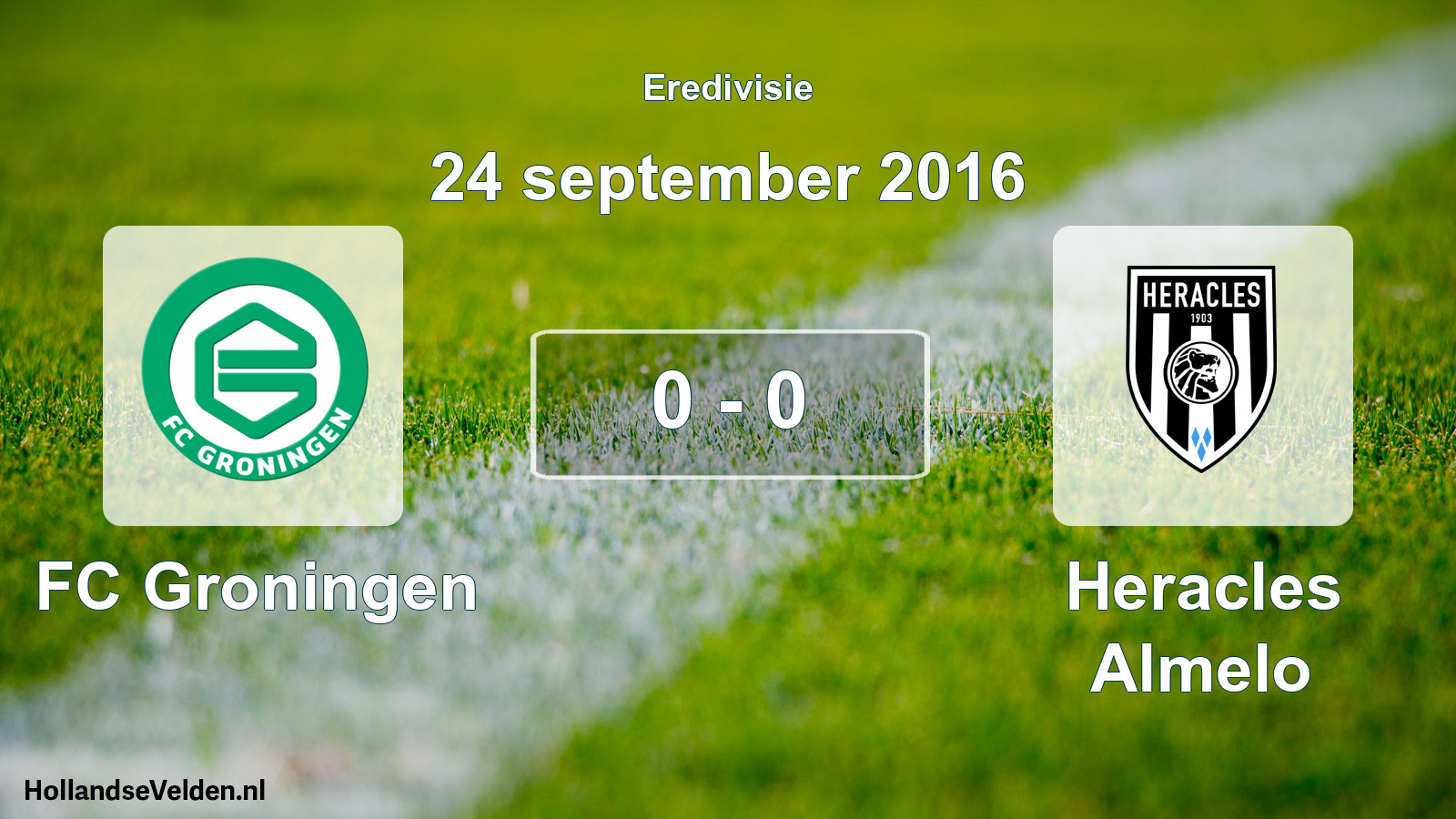 Total number of matches played: FC Groningen - Heracles Almelo 0 - 0 (24 September 2016)