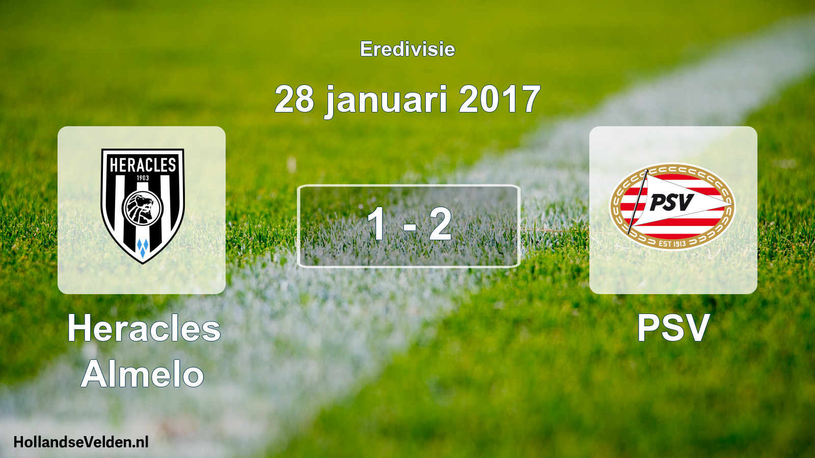 Total number of matches played: Heracles Almelo - PSV 1 - 2 (28 January 2017)