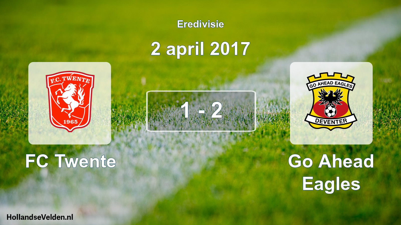 Total number of matches played: FC Twente - Go Ahead Eagles 1 - 2 (2 April 2017)