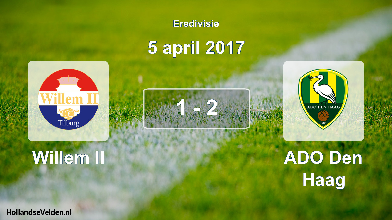 Total number of matches played: Willem II - ADO Den Haag 1 - 2 (5 April 2017)