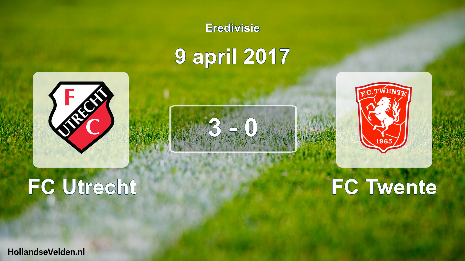 Total number of matches played: FC Utrecht - FC Twente 3 - 0 (9 April 2017)