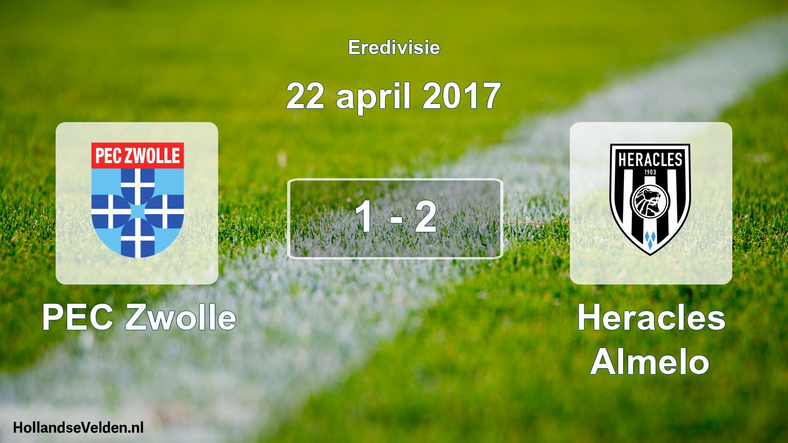 Total number of matches played: PEC Zwolle - Heracles Almelo 1 - 2 (22 April 2017)