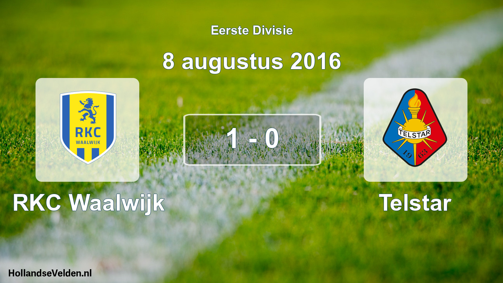 Total number of matches played: RKC Waalwijk - Telstar 1 - 0 (8 August 2016)