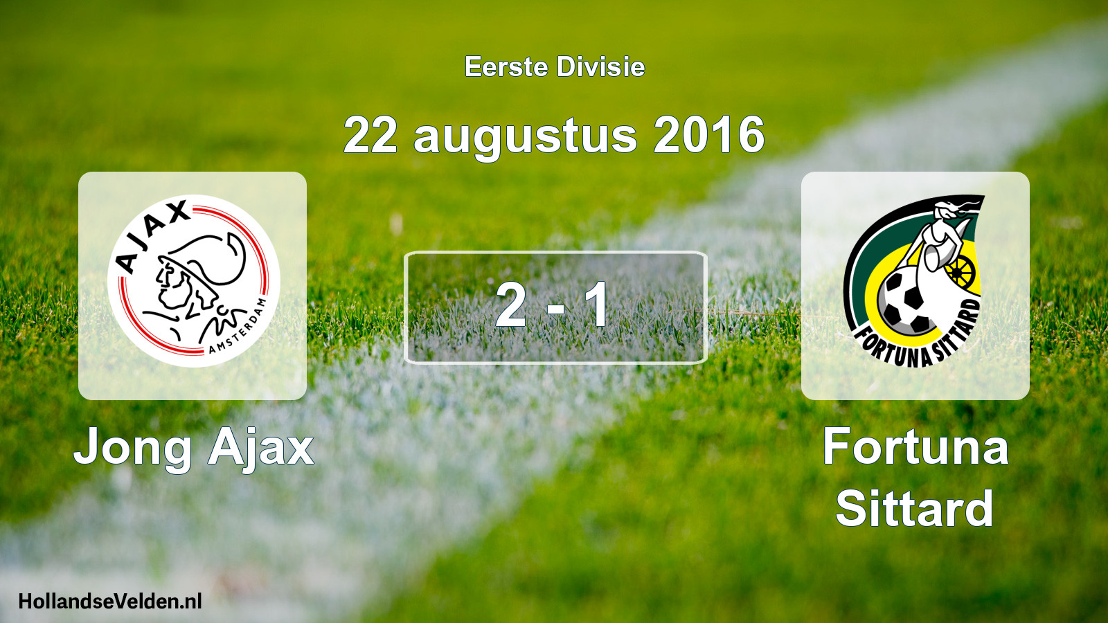 Total number of matches played: Jong Ajax - Fortuna Sittard 2 - 1 (22 August 2016)