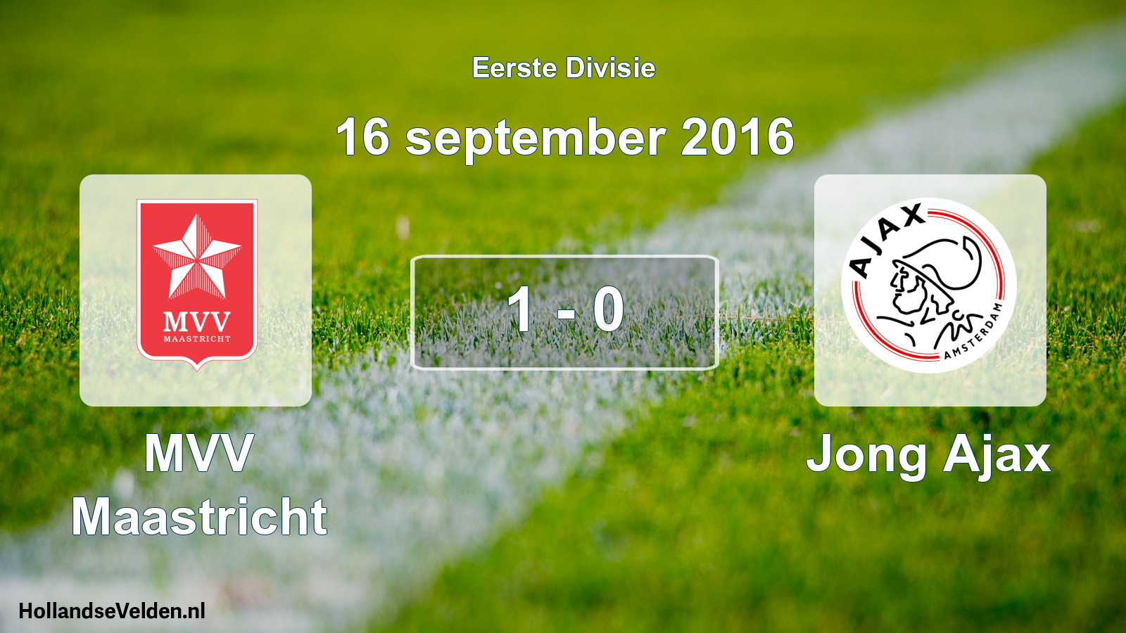 Total number of matches played: MVV Maastricht - Jong Ajax 1 - 0 (16 September 2016)