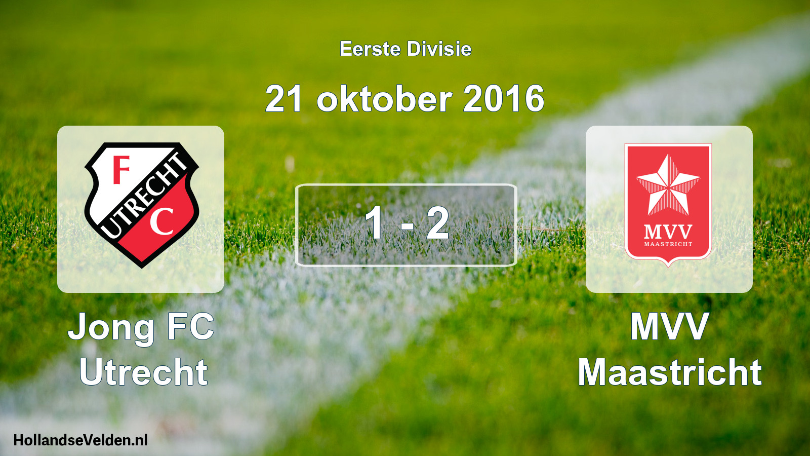 Total number of matches played: Jong FC Utrecht - MVV Maastricht 1 - 2 (21 October 2016)