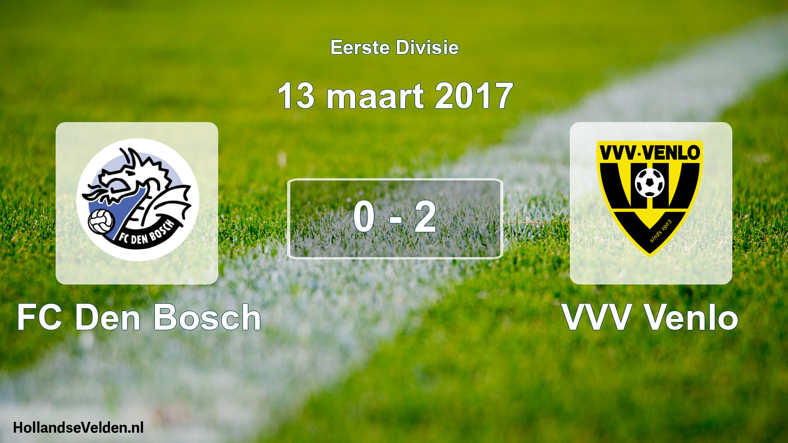 Total number of matches played: FC Den Bosch - VVV Venlo 0 - 2 (13 March 2017)