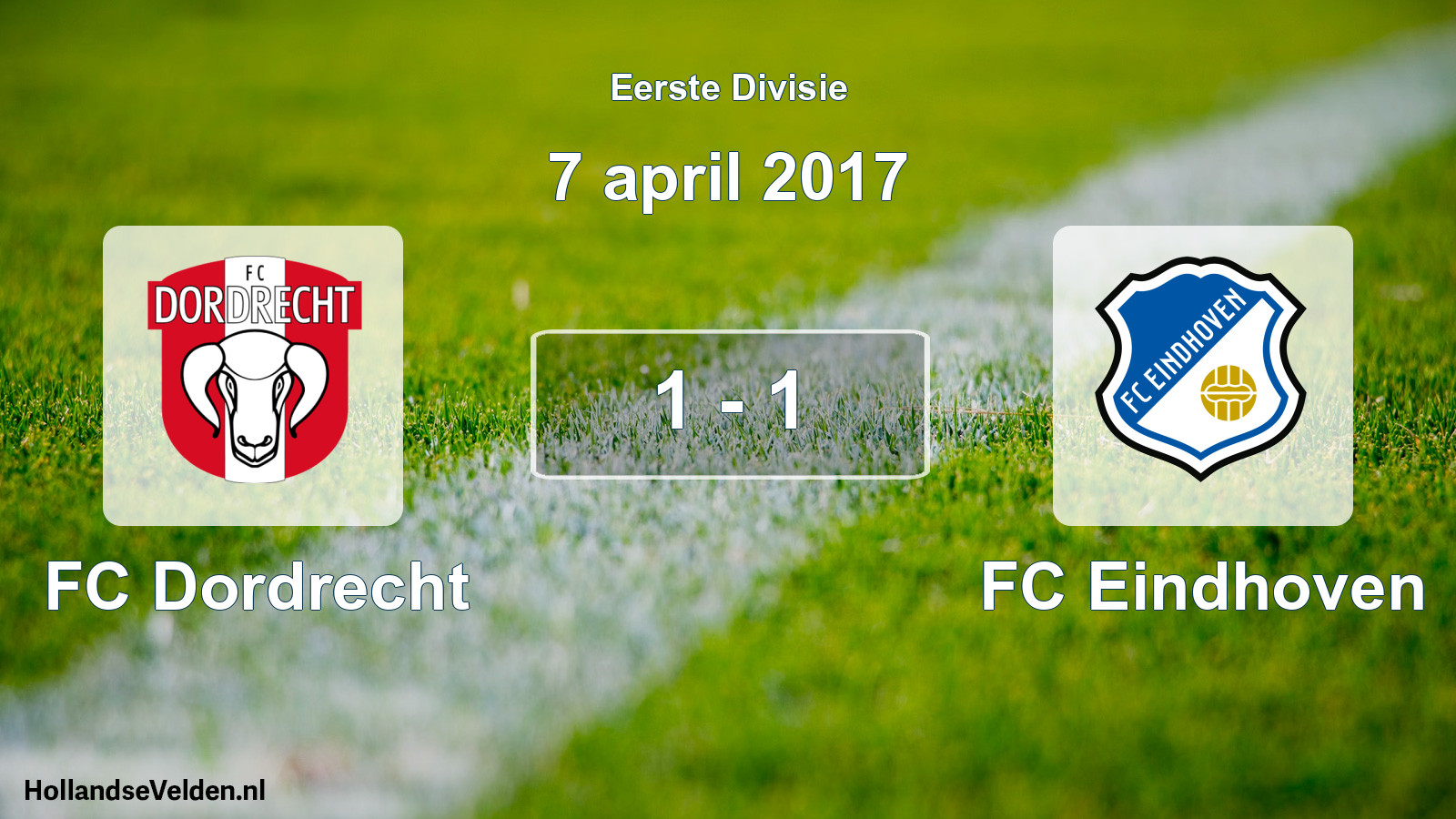 Total number of matches played: FC Dordrecht - FC Eindhoven 1 - 1 (7 April 2017)