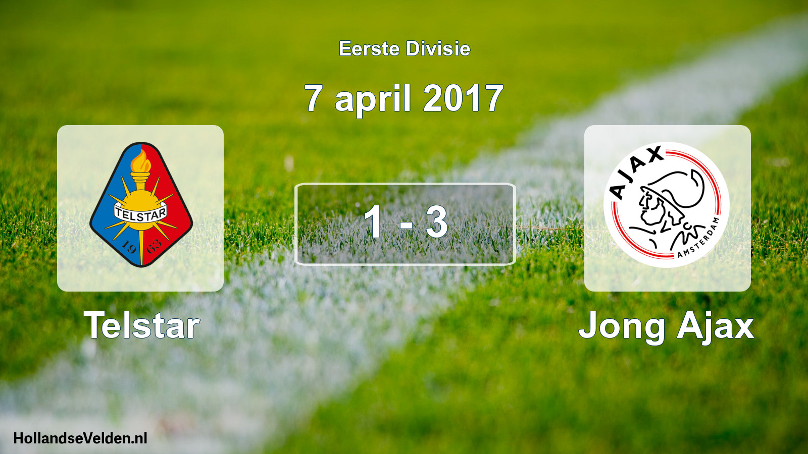 Total number of matches played: Telstar - Jong Ajax 1 - 3 (7 April 2017)