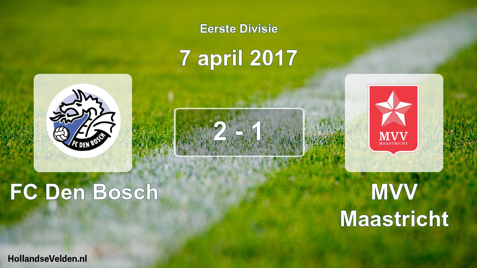 Total number of matches played: FC Den Bosch - MVV Maastricht 2 - 1 (7 April 2017)