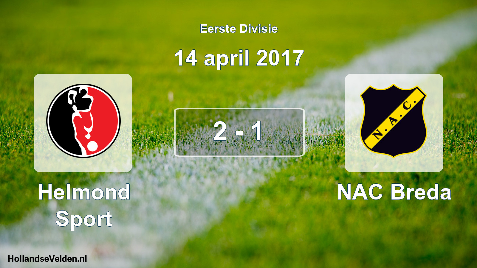 Total number of matches played: Helmond Sport - NAC Breda 2 - 1 (14 April 2017)
