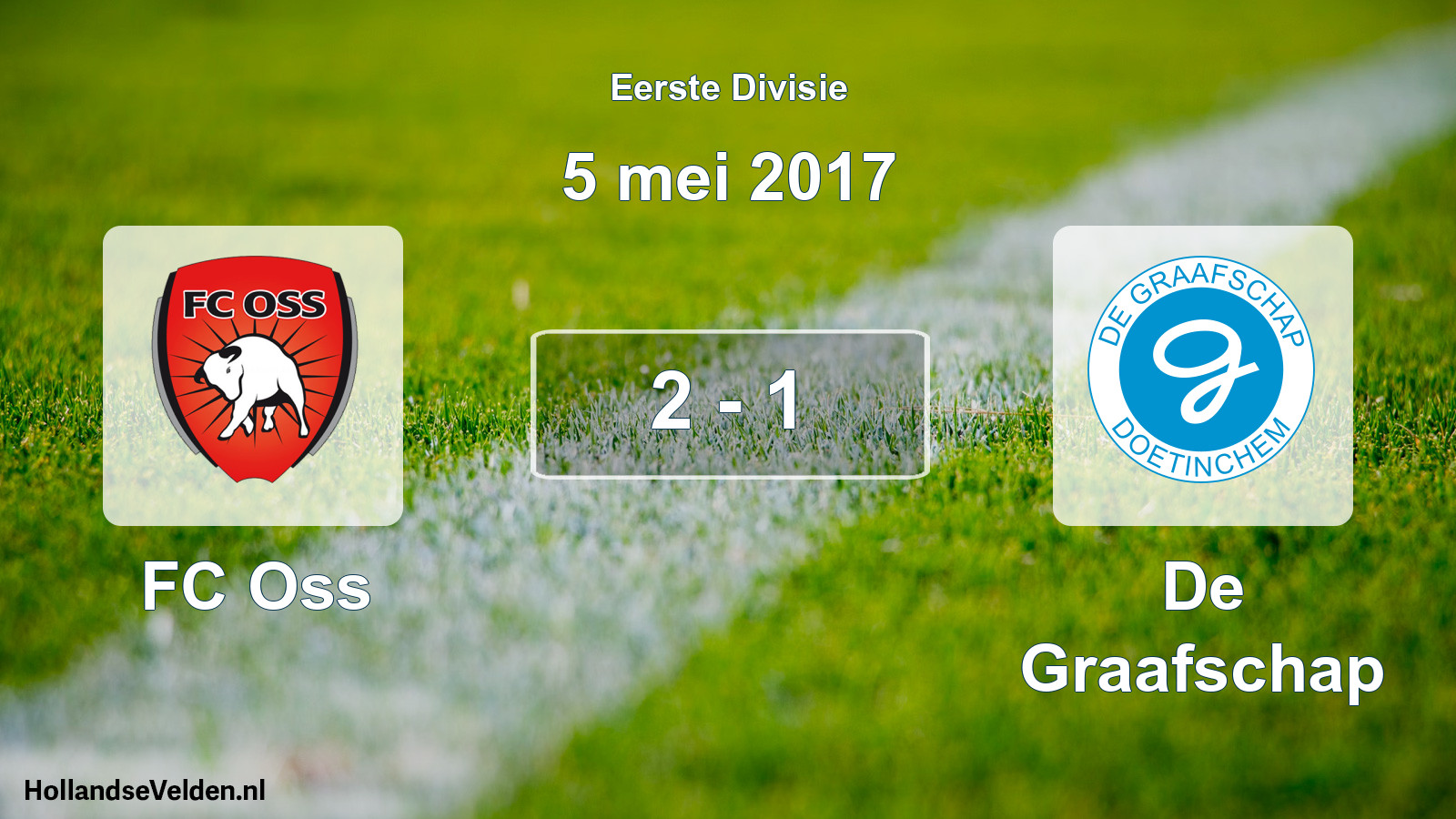 Total number of matches played: FC Oss - De Graafschap 2 - 1 (5 May 2017)