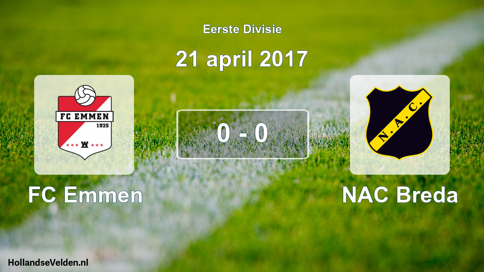 Total number of matches played: FC Emmen - NAC Breda 0 - 0 (21 April 2017)