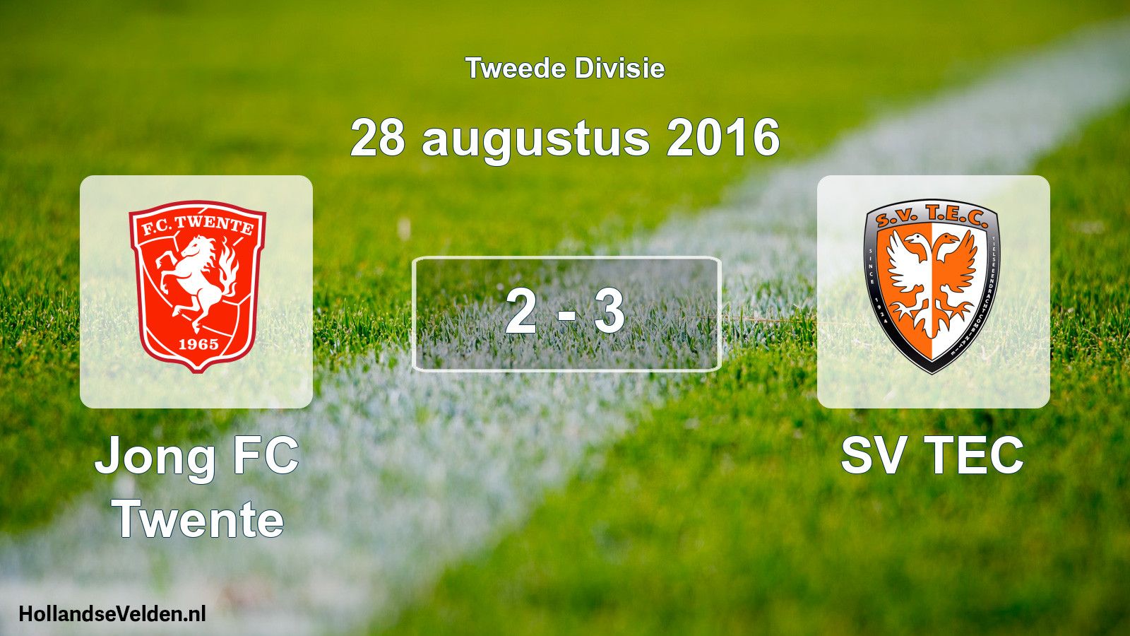 Total number of matches played: Jong FC Twente - SV TEC 2 - 3 (28 August 2016)