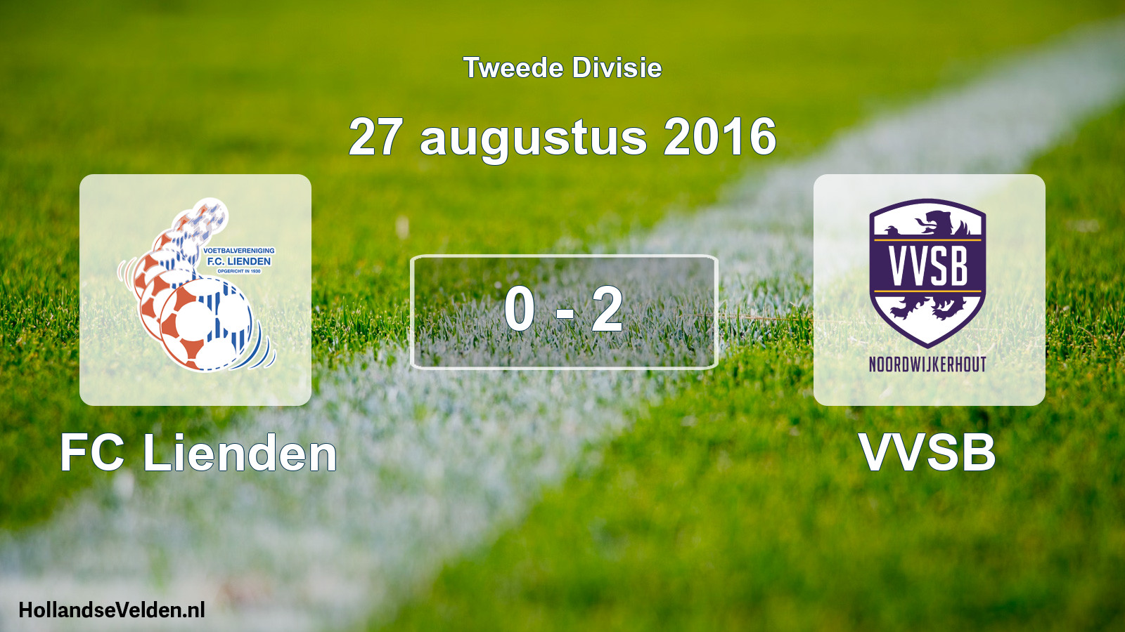 Total number of matches played: FC Lienden - VVSB 0 - 2 (27 August 2016)